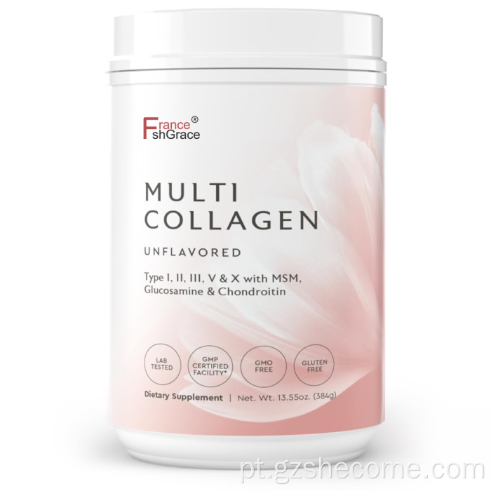 Pó de peptídeos multi -colágeno hidrolisados ​​por atacado em pó